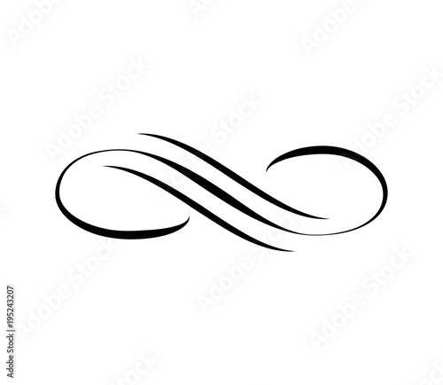 Antique decorative element, scroll element, set page divider. Vector illustration.