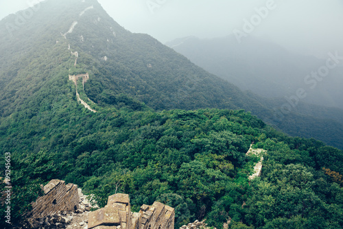 beautiful landscape of the great wall in China