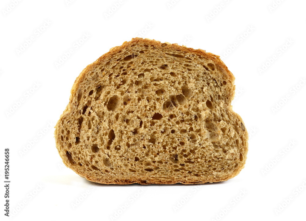 slices of black bread isolated on white background slices of black bread isolated on white background
