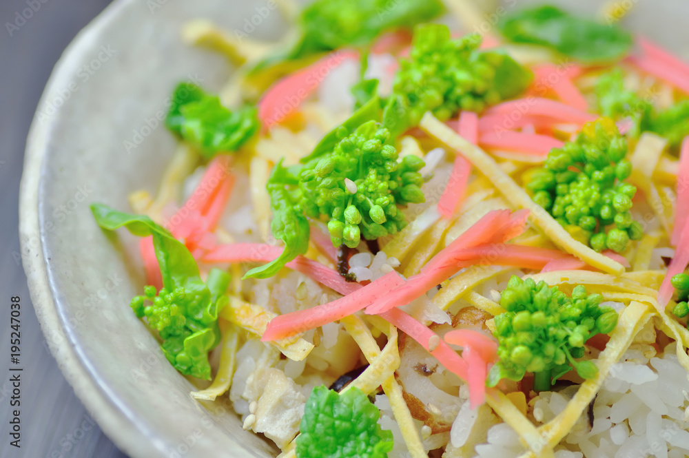 菜の花のちらし寿司 菜の花のちらし寿司
