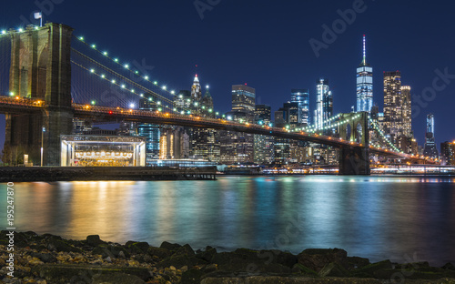 Brooklyn Bridge and Manhattan Skyline