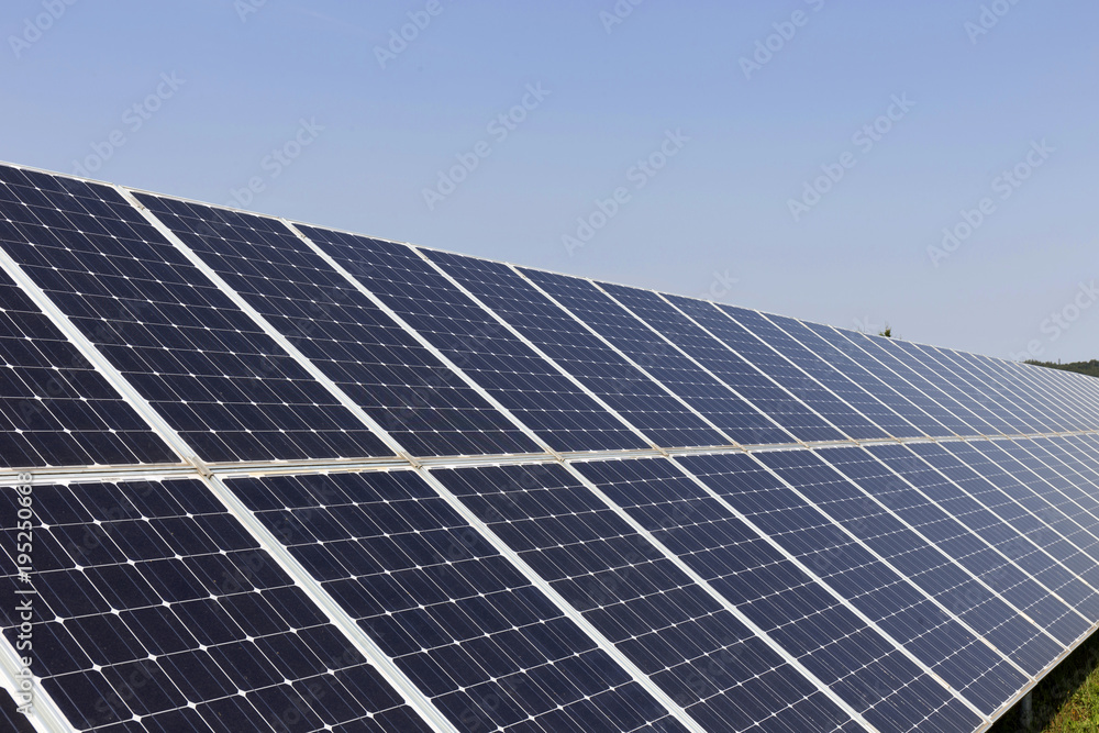 Solar Power Station on the summer Meadow Solar Power Station on the summer Meadow
