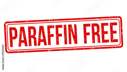 Paraffin free grunge rubber stamp