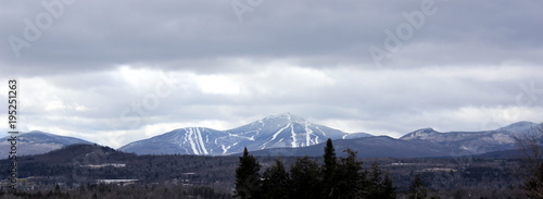 Jay Peak in Vermont viewed form Sutton, Quebec, Canada