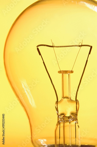 close up of a ligth bulb