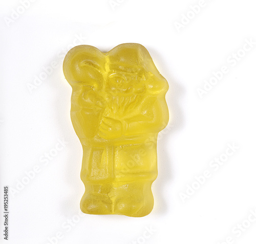 gummy candy on white background