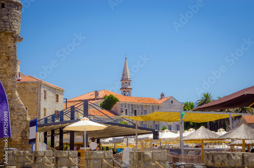 View of old district of Budva, Montenegro