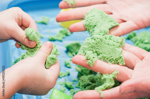 Child play kinetic sand