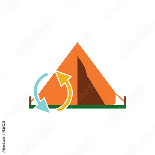 Transfer Camping Logo Icon Design