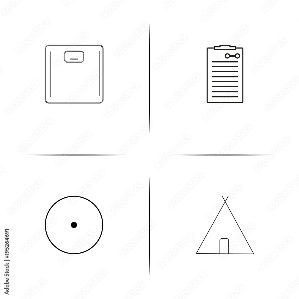 Sport Fitness And Recreation simple linear icon set.Simple outline icons Sport Fitness And Recreation simple linear icon set.Simple outline icons
