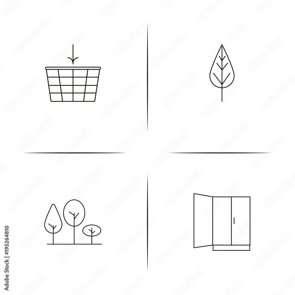 Industry simple linear icon set.Simple outline icons Industry simple linear icon set.Simple outline icons