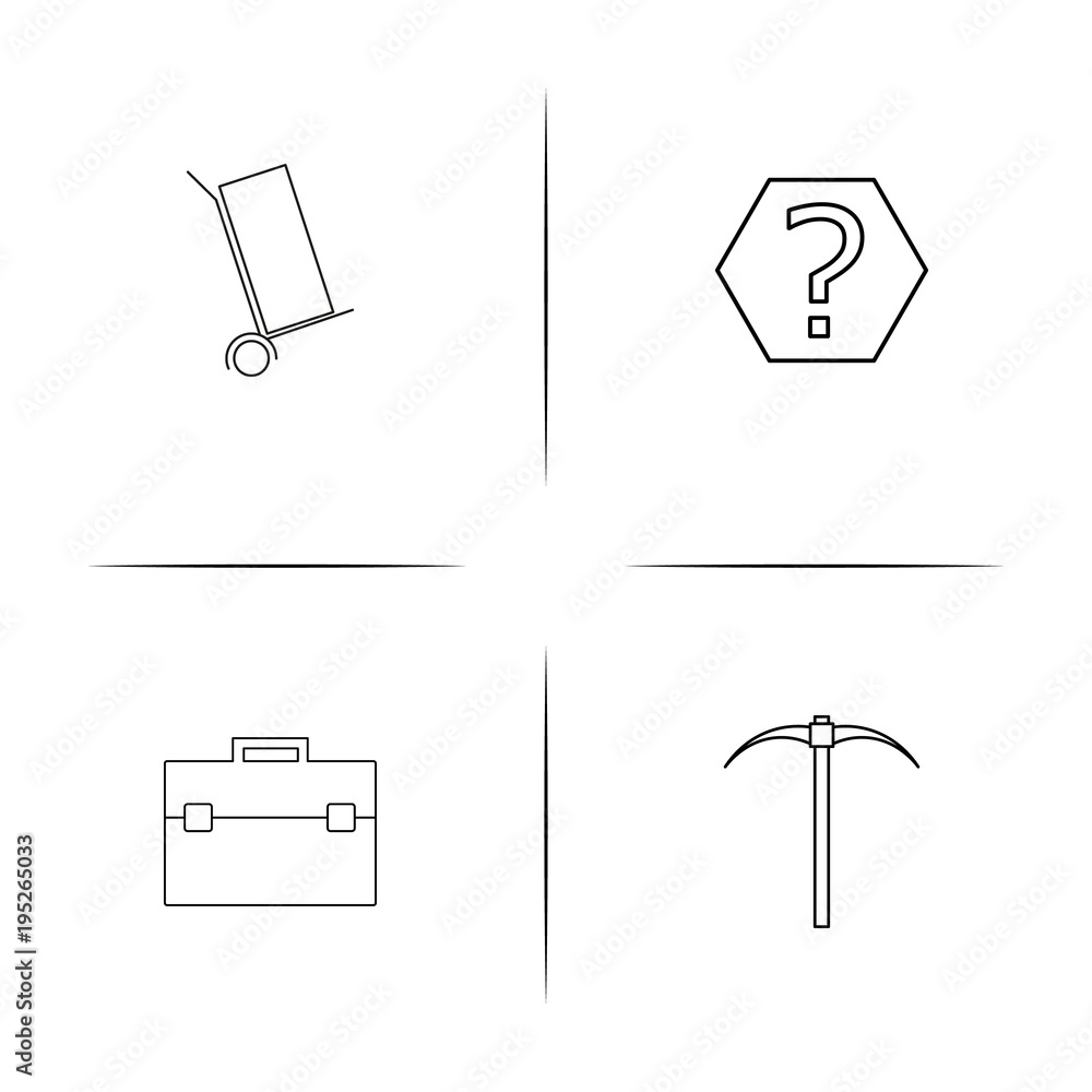 Industry simple linear icon set.Simple outline icons Industry simple linear icon set.Simple outline icons