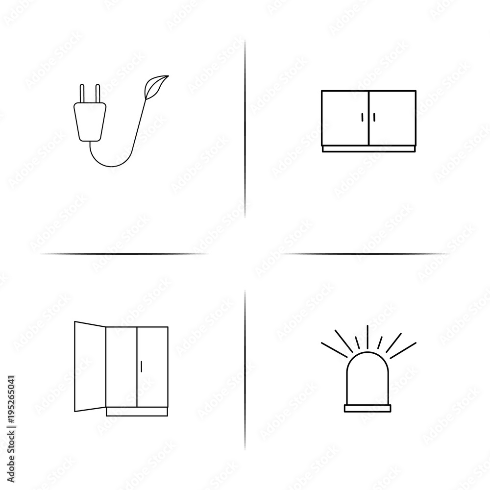 Industry simple linear icon set.Simple outline icons Industry simple linear icon set.Simple outline icons