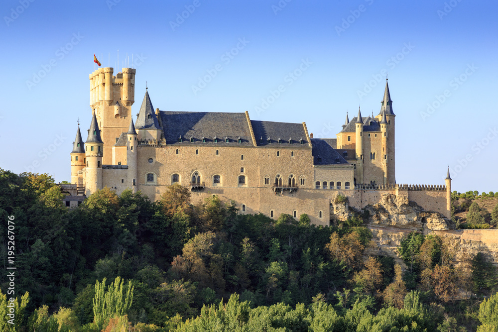 Alcazar castle in Segovia spain