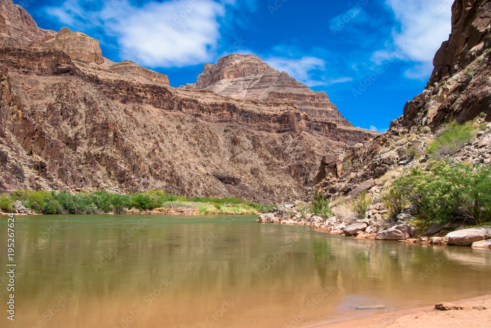 The bottom of the grand canyon The bottom of the grand canyon