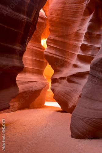 The candle passageway in a slot canyon