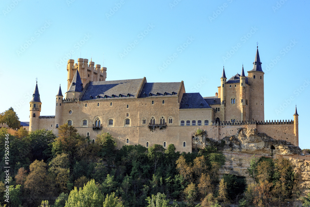Alcazar castle in Segovia spain