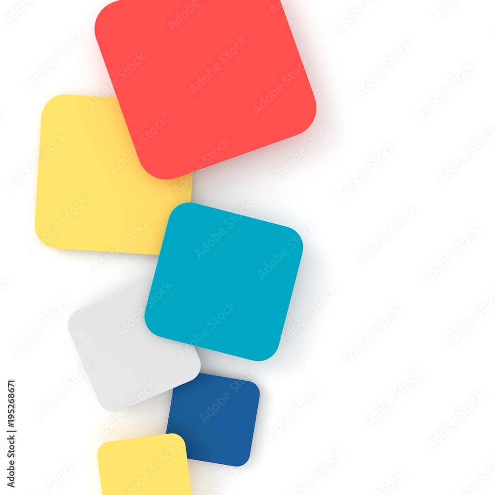 Abstract background of square. 3D rendering. Abstract background of square. 3D rendering.