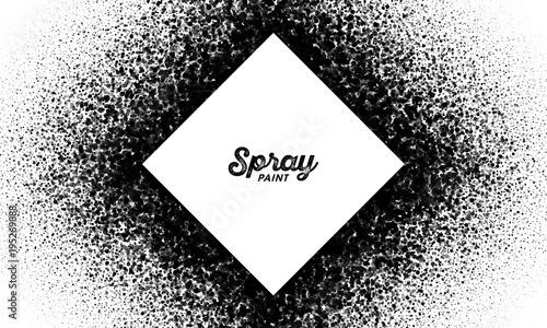 Spray paint splatter pattern