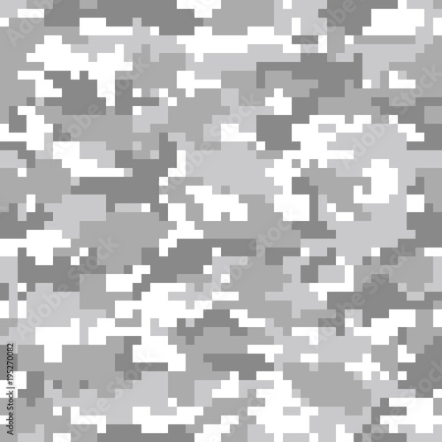Digital camouflage background. Seamless pattern.Vector. 迷彩パターン