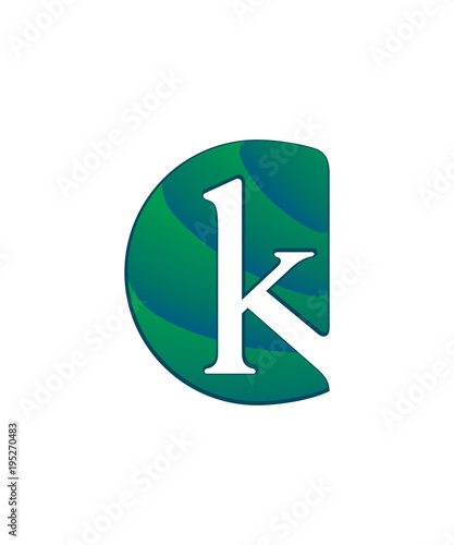 initial letter logo letter c with negative space