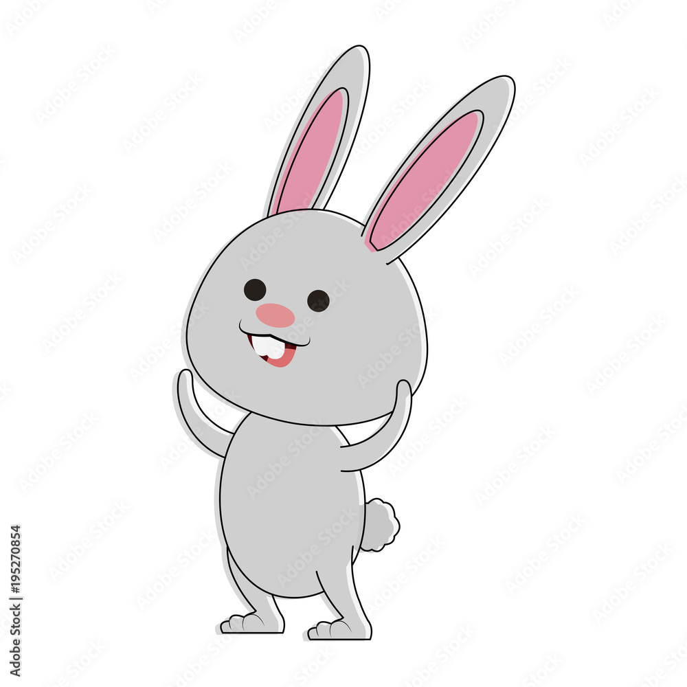 Cute rabbit cartoon vector illustration graphic design Cute rabbit cartoon vector illustration graphic design