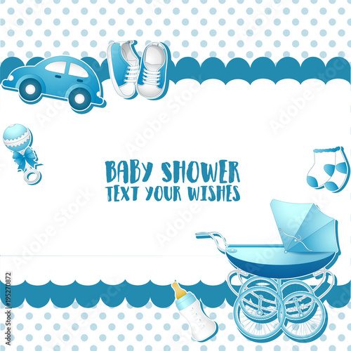 Baby Shower invitation card template