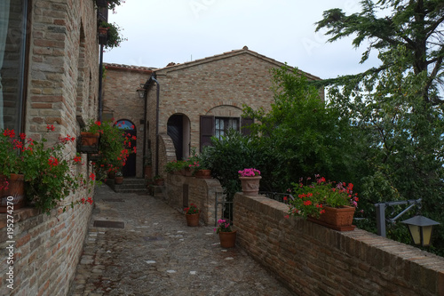 A street in Montegridolfo, Italy