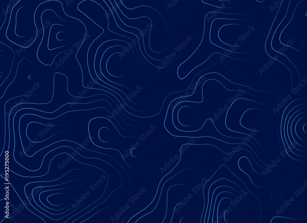 blue topographic map illustration design