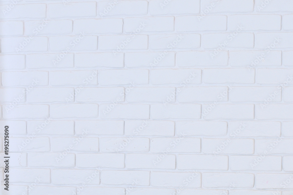Naklejka premium White Exterior Brick Wall