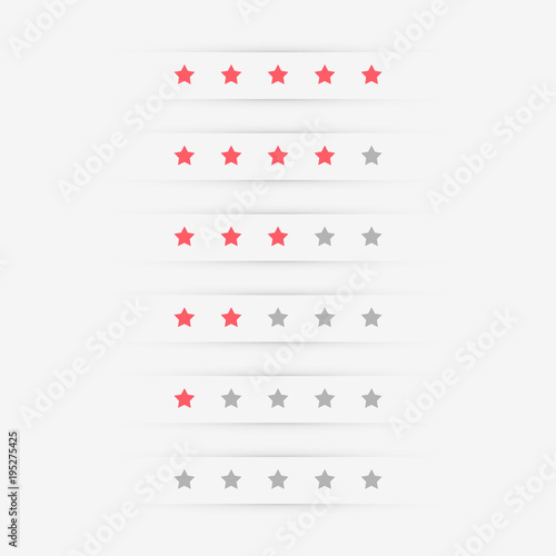 clean elegant star rating symbol design