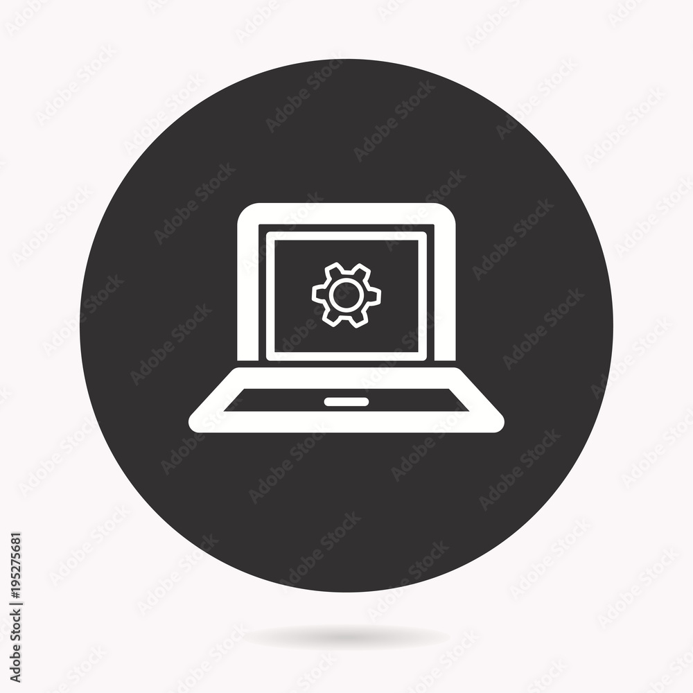 Laptop - vector icon. Laptop - vector icon.
