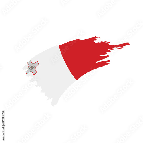 Malta flag, vector illustration
