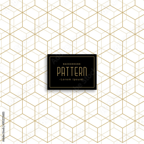 gold geometric cube style pattern background