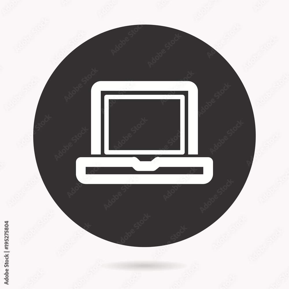 Laptop - vector icon. Laptop - vector icon.