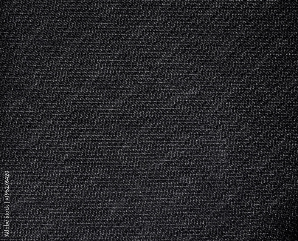 Fototapeta premium Texture of black and dark grey fabric background.