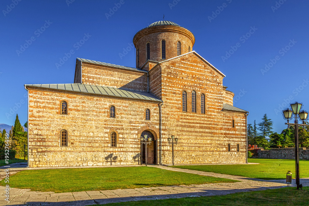 PISCUNDA, ABKHAZIA - OCTOBER 21, 2014: Temple of the Apostle Andrew.