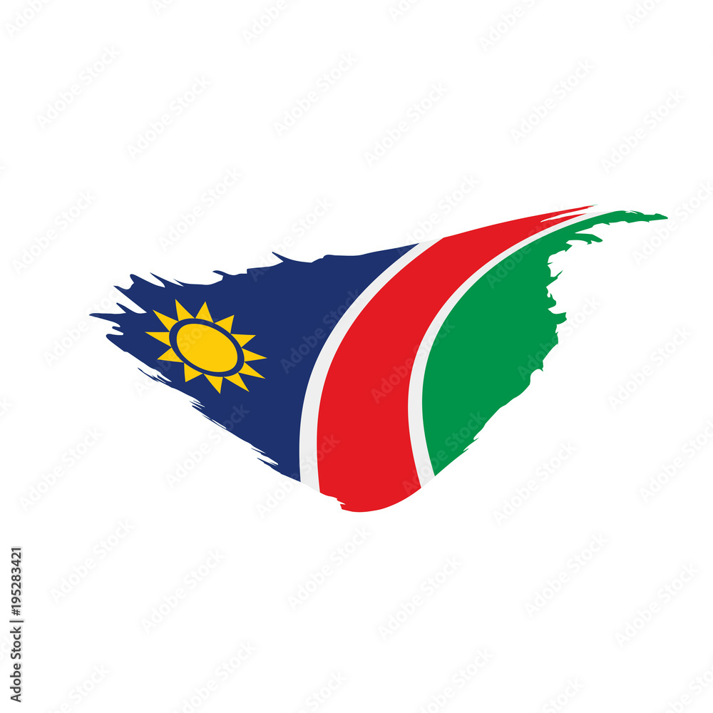 Namibia flag, vector illustration Namibia flag, vector illustration