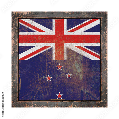 Old New Zealand flag photo