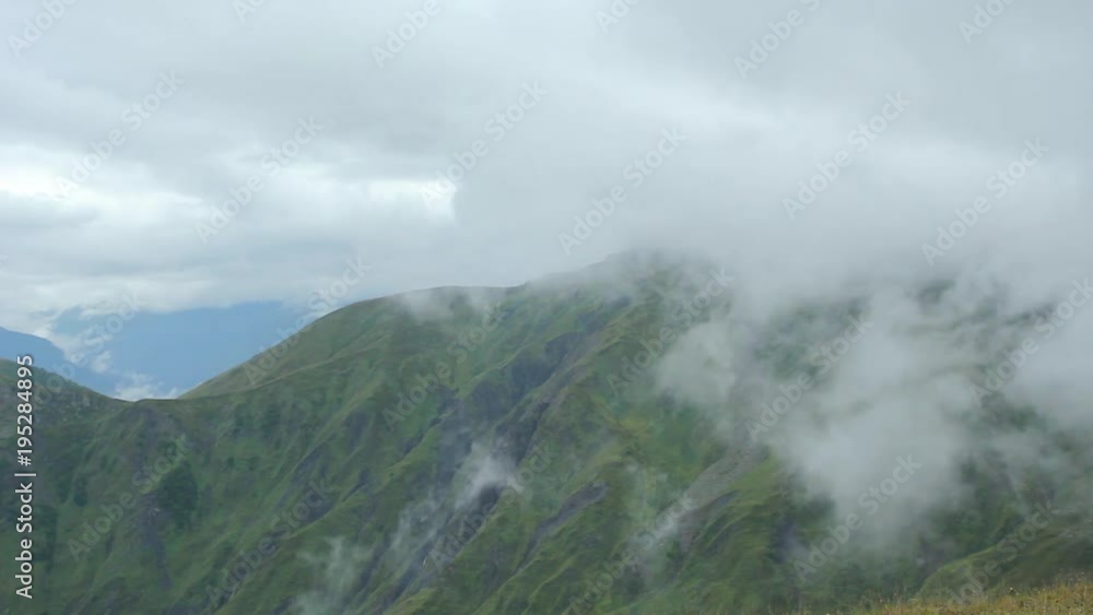 Clouds in the mountains