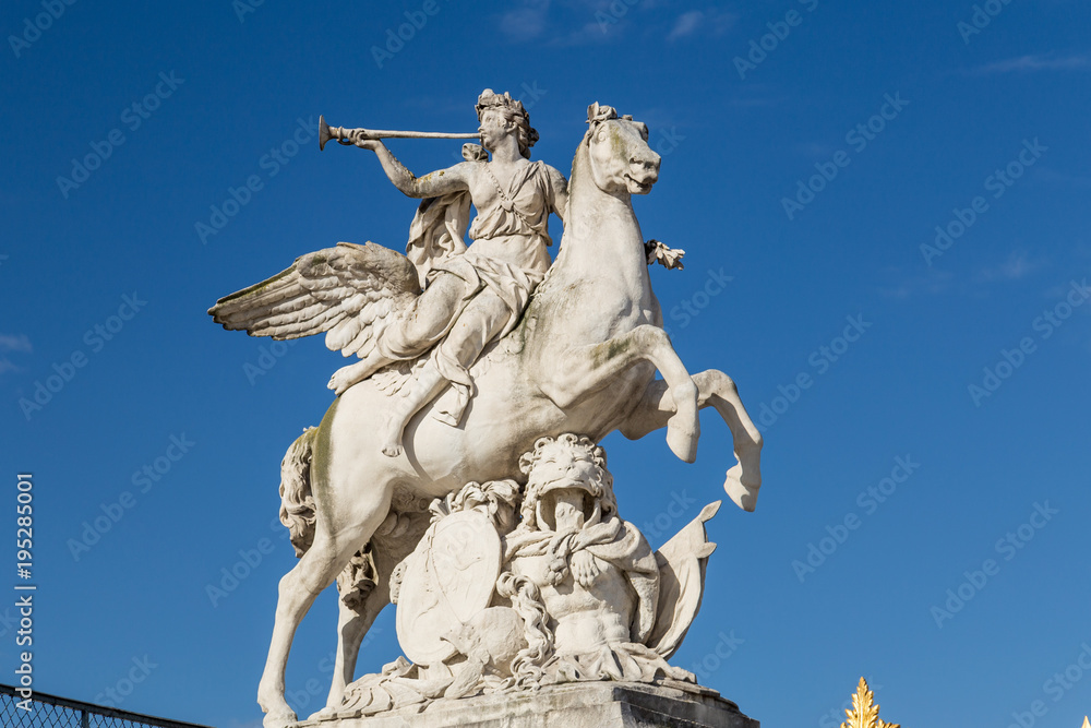 Statue of Renommee from Tuileries garden Statue of Renommee from Tuileries garden