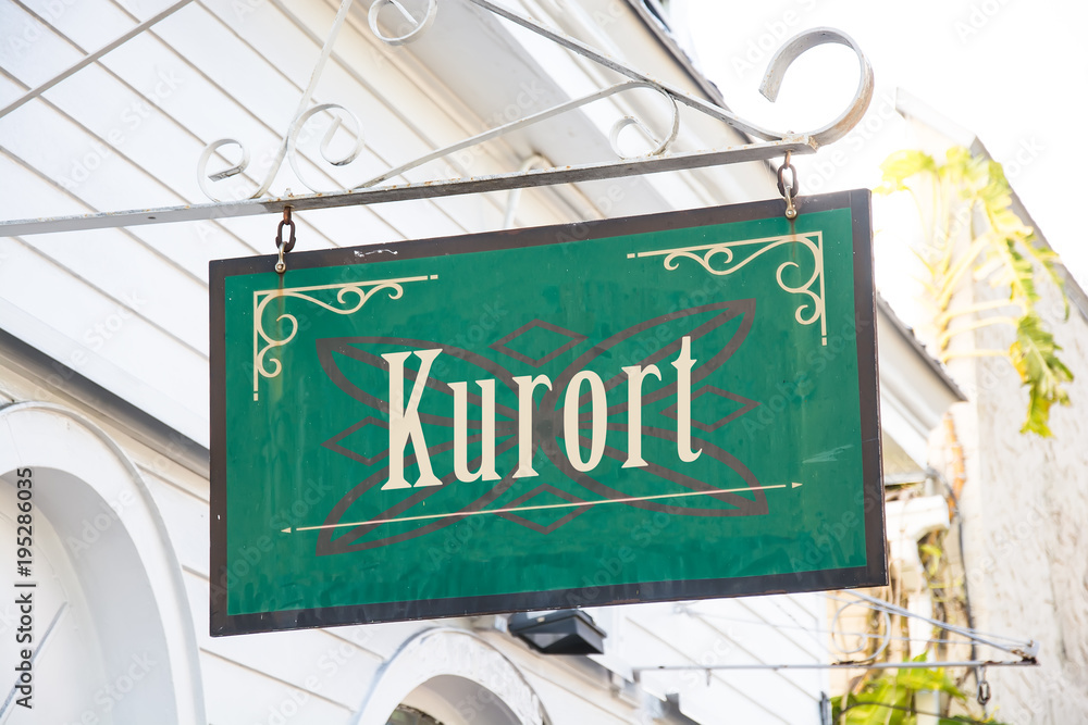 Obraz premium Schild 266 - Kurort