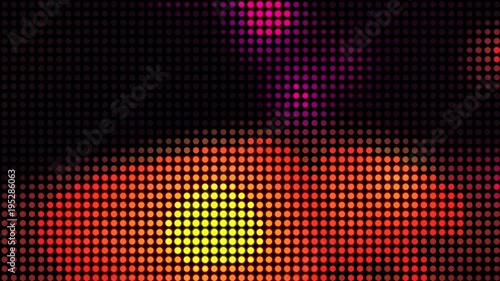 LED screen. Pixel pattern. Vide loop.