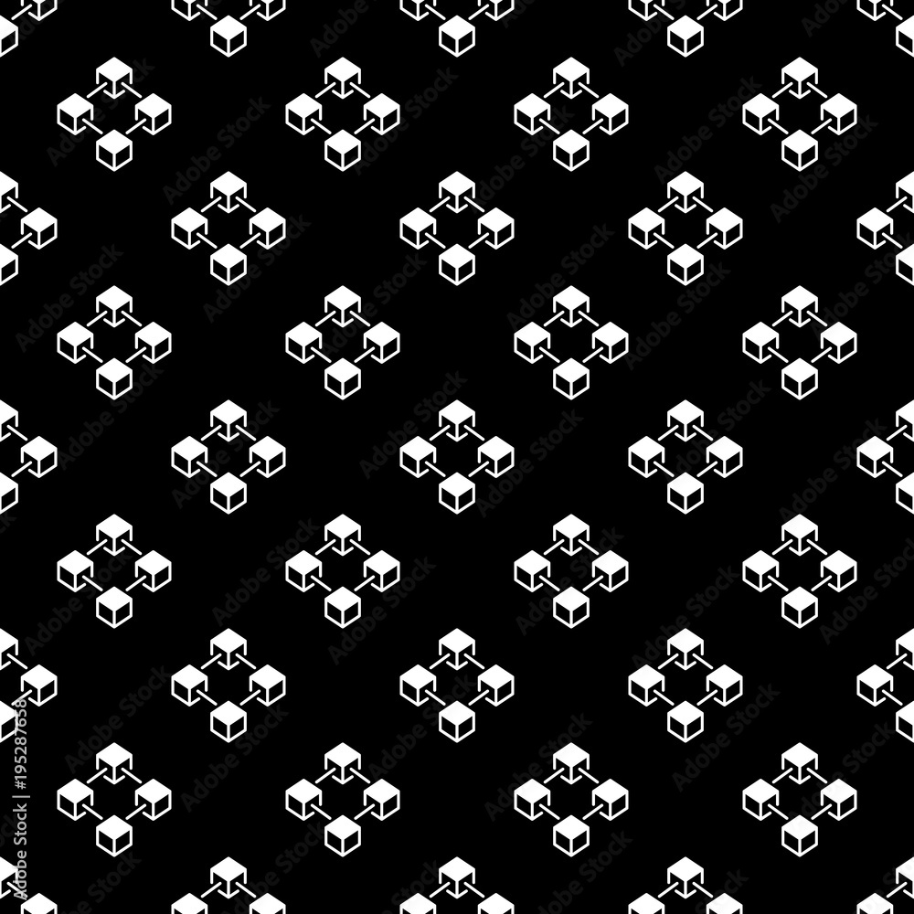 Cryptocurrency blockchain dark vector seamless pattern Cryptocurrency blockchain dark vector seamless pattern