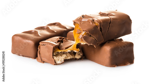 chocolate bars close-up