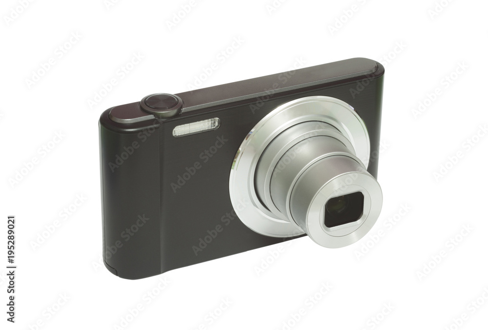 compact digital photo camera isolated on white background compact digital photo camera isolated on white background