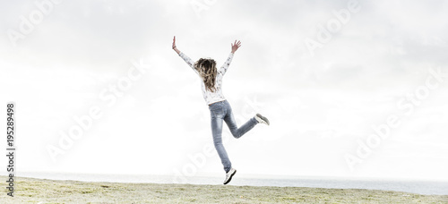 Sprung von der Klippe