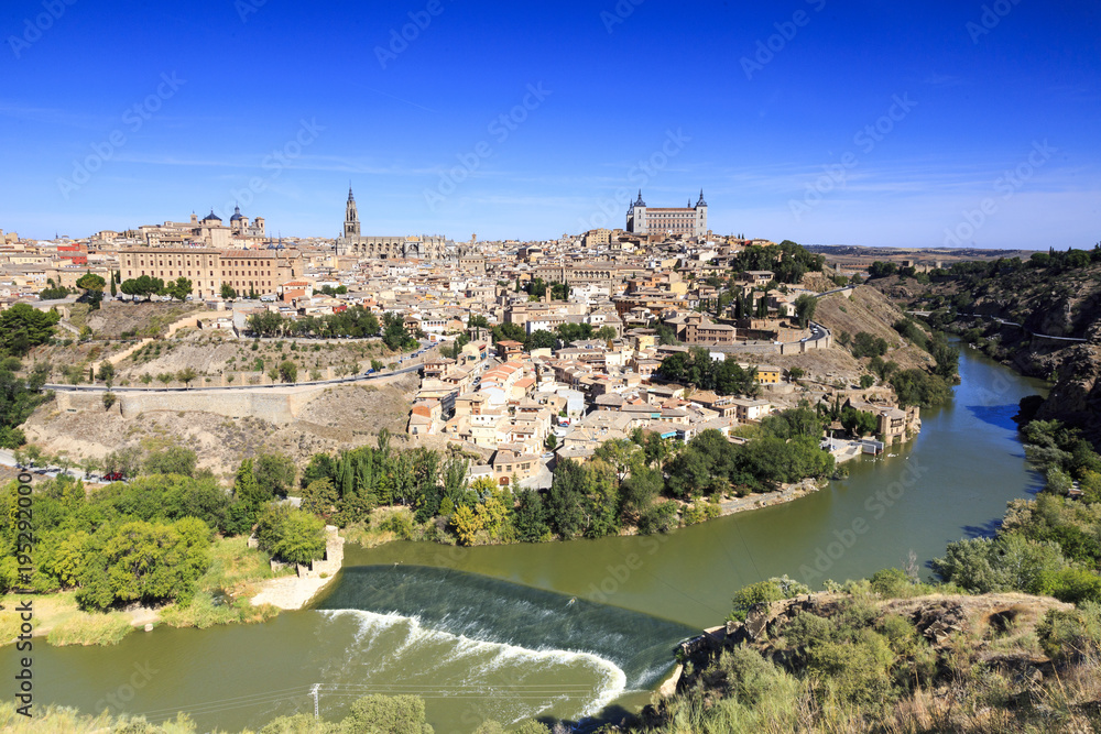 Panoramic view of Toledo in Spain