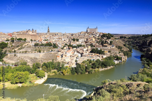 Panoramic view of Toledo in Spain