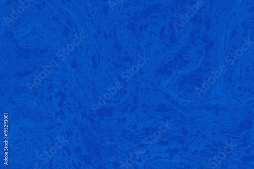 Suminagashi marble texture hand painted with blue ink. Digital paper 1218 performed in traditional japanese suminagashi floating ink technique. Posh liquid abstract background.